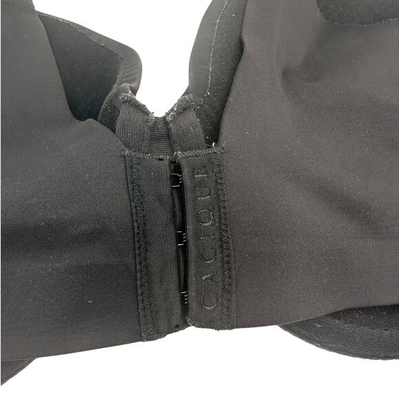 Cacique Black Nylon & Spandex Bra Size 44C - Picture 5 of 8